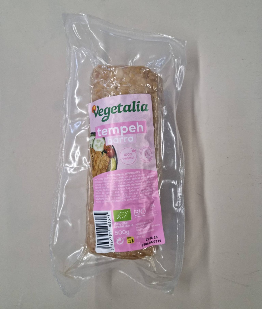 Tempeh de Soja en Barra 500g - Vegetalia