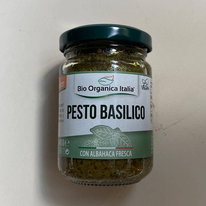 Pesto Basilico (Alfàbrega) 140g - Bio Organica Italia