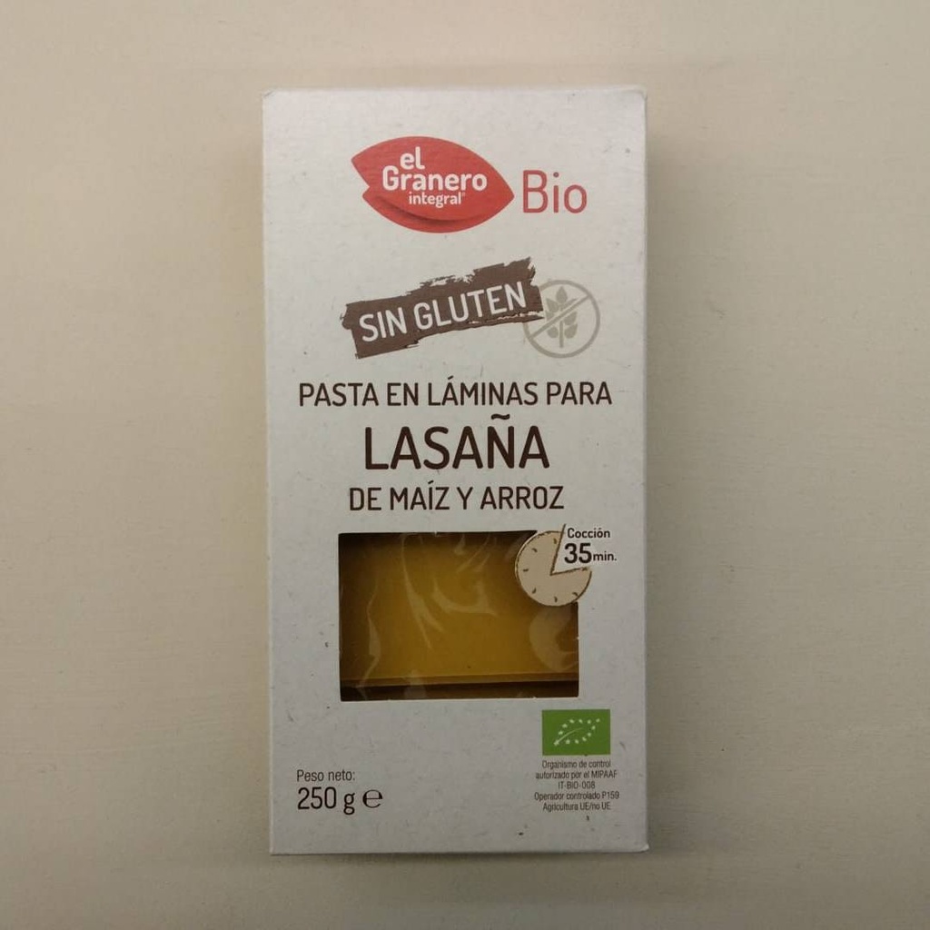 Làmines per a Lasanya 250g - El Granero
