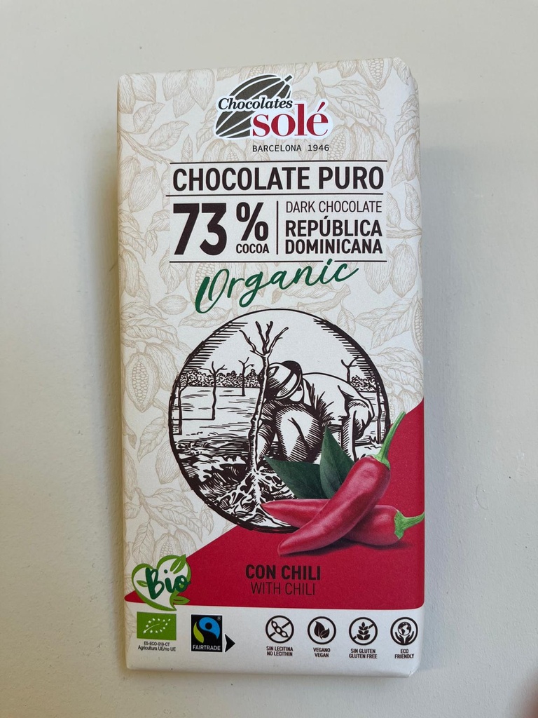 Tauleta Xocolata 73% amb Chili 100g - Solé