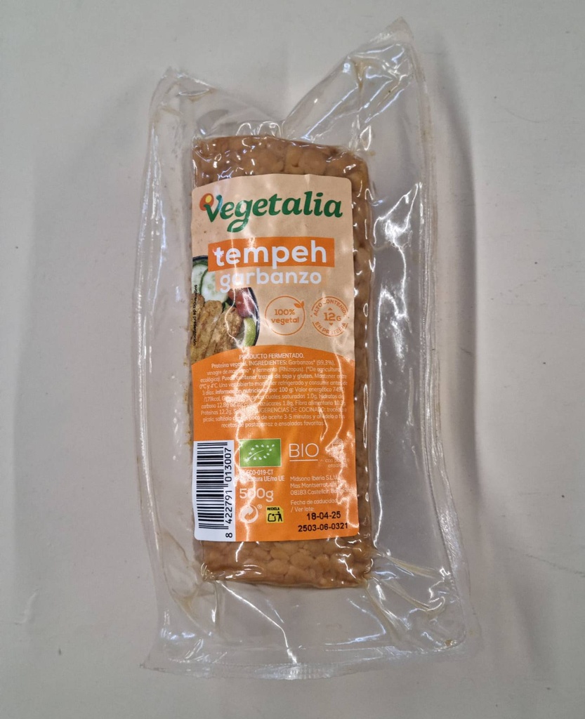 Tempeh de Cigró en Barra 500g - Vegetalia