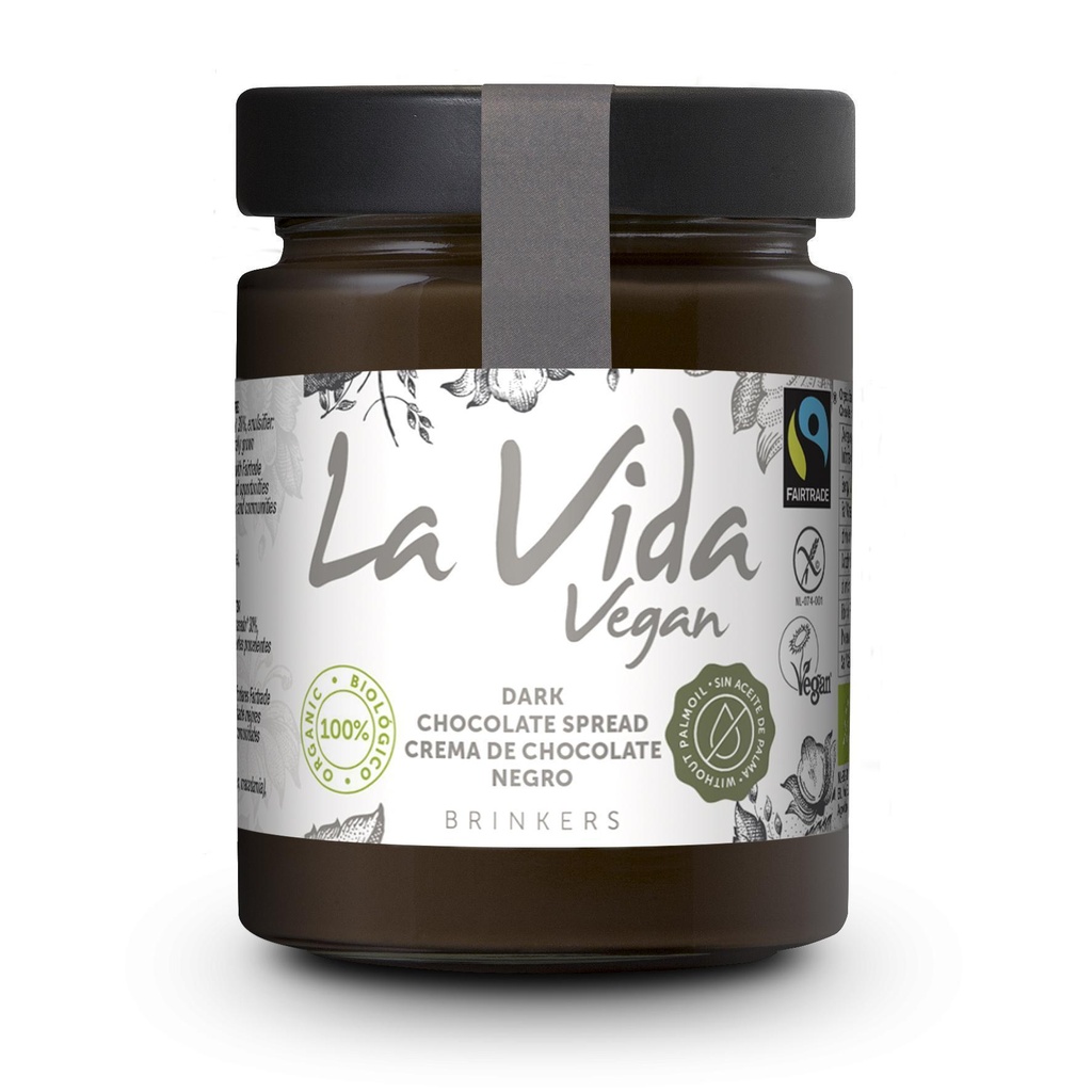 Crema Xocolata Negra 270g - La Vida Vegan