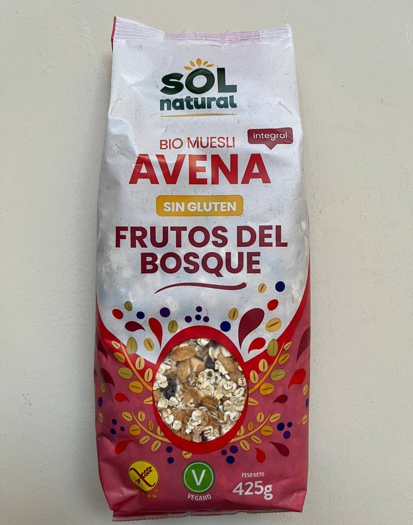 Muesli de Fruits del Bosc 425g - Sol Natural 