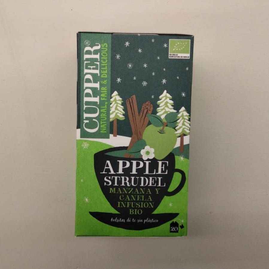 Infusió Poma i Canyella 20 Bossetes 50g - Cupper