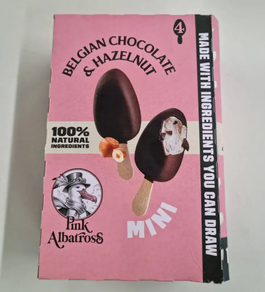 Gelat de Xocolata Belga i Avellana  4 U - Pink Albatross 