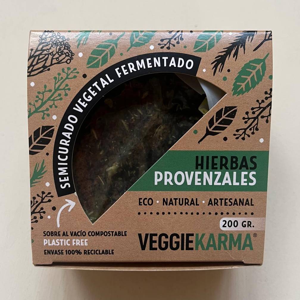 Formatge Semicurat Herbes Provençals 200g - Veggie karma