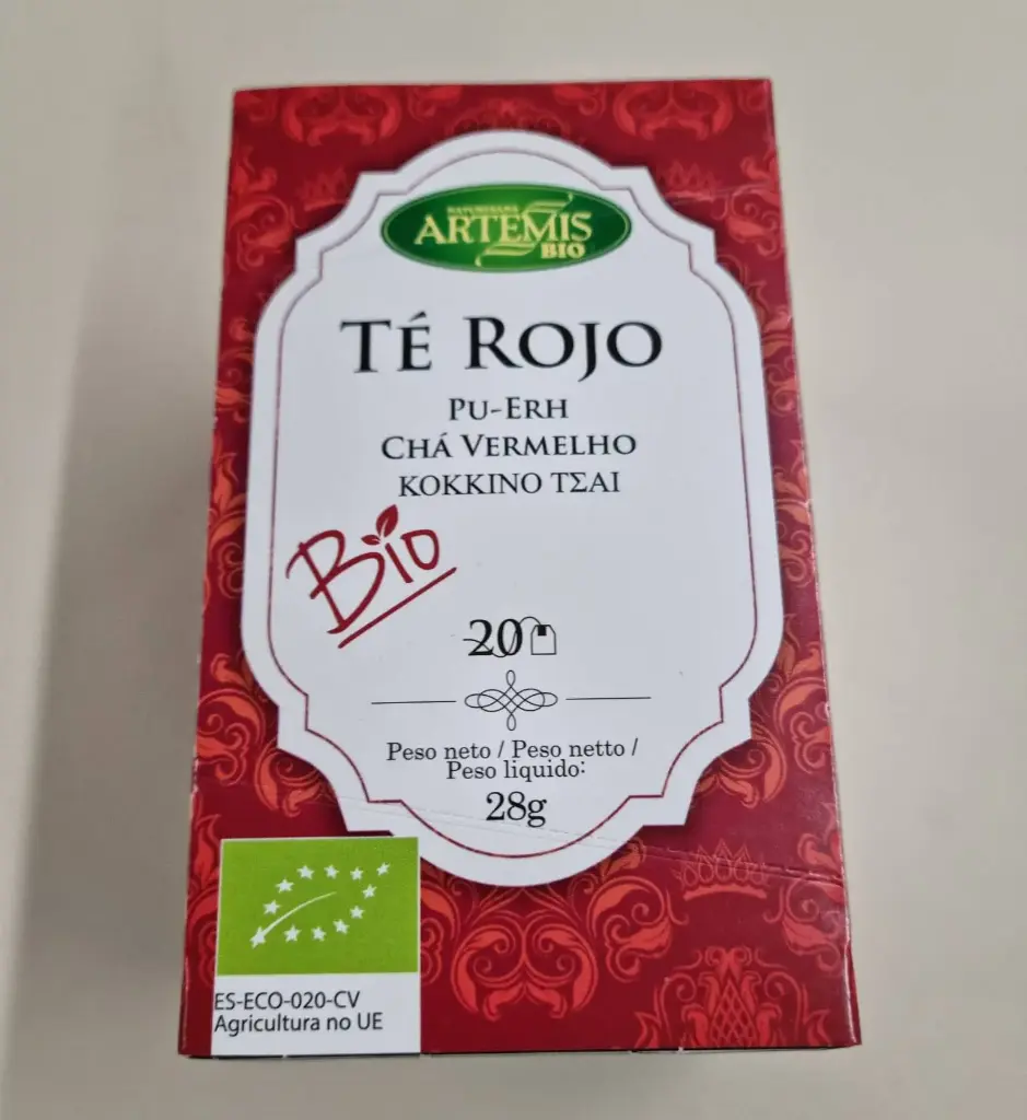 Te Vermell Pu-Erh 20 Bossetes - Artemis
