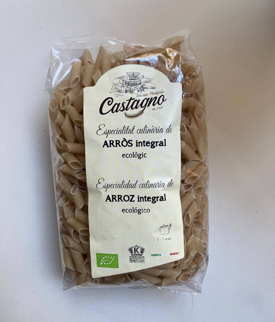 Macarrons Arròs Integral Eco 500g - Castagno