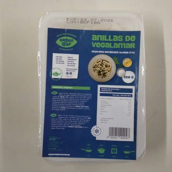 Calamars Vegans Sense Arrebossar 250g - Green Leaf 
