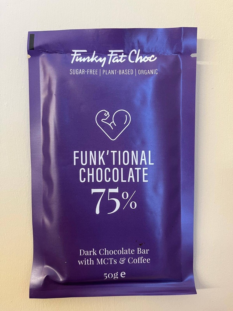 Tauleta Cafè 75%  50g - Funky Fat Choc