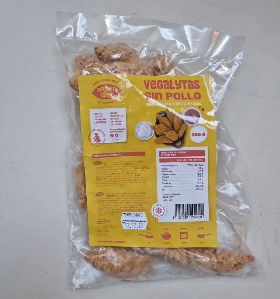 Aletes Estil Pollastre 250g - Green Leaf