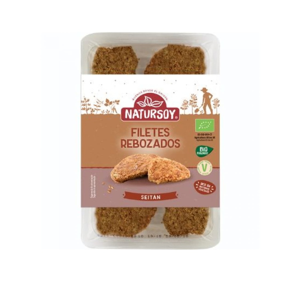 Filets de Seitan Arrebossats 180g - Natursoy