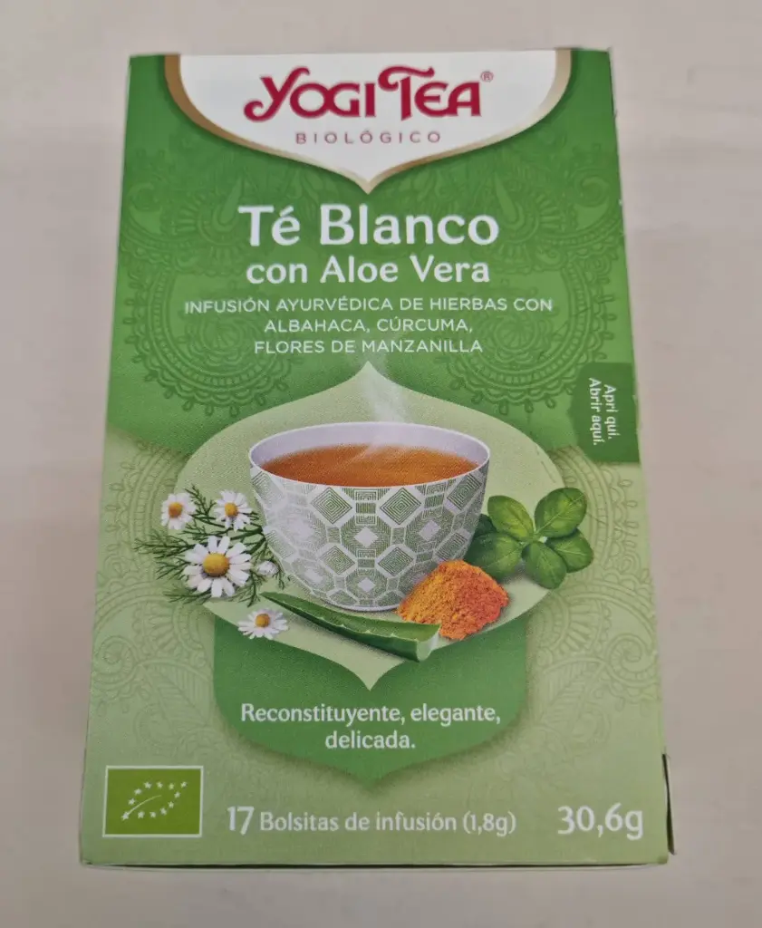 Te Blanc amb Aloe Vera 17 Bossetes - Yogi Tea 