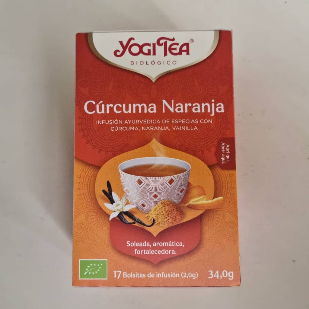 Infusió Cúrcuma i Taronja 17 Bossetes - Yogi Tea