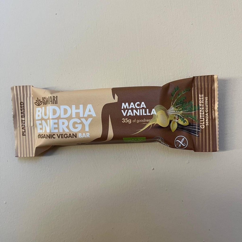 Barreta Maca i Vainilla 35g Buddha Energy - Iswari