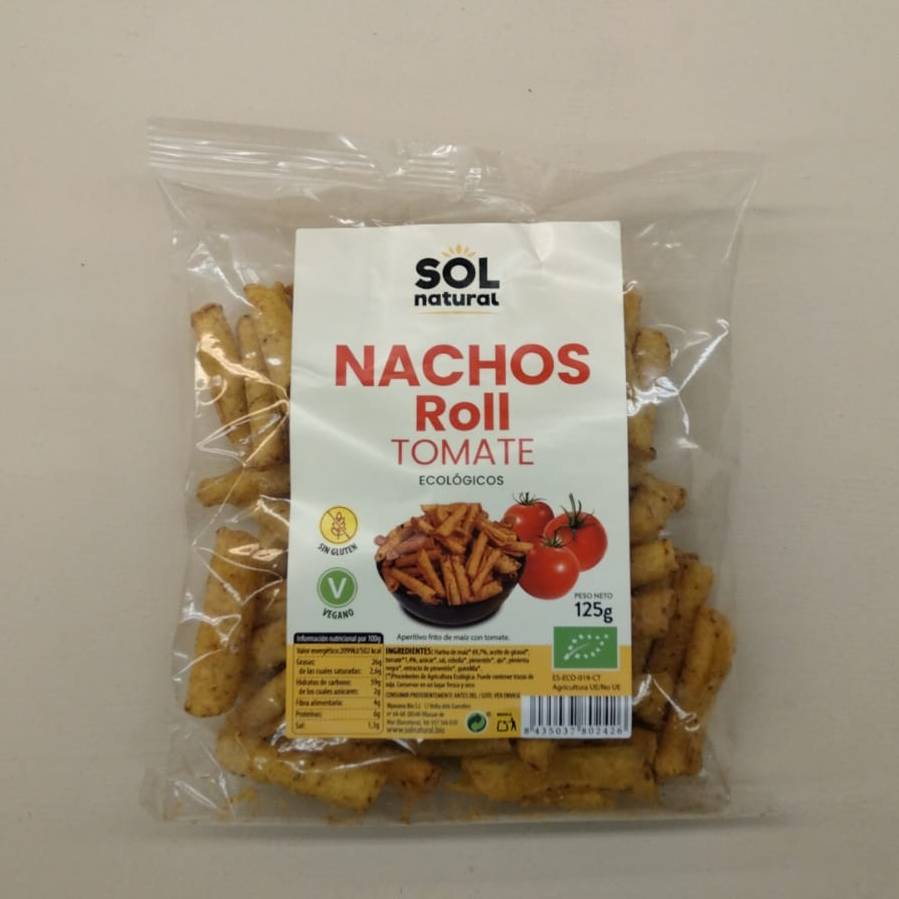 Nachos Roll amb Tomàquet 125g - Sol Natural