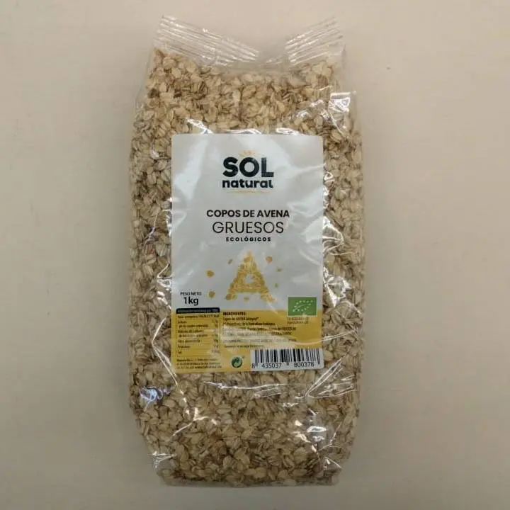 Flocs Gruixuts de Civada 1kg - Sol Natural