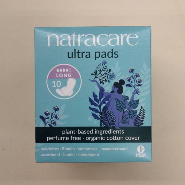 Compresa Extra Llarga amb Ales 10 u. - Natracare