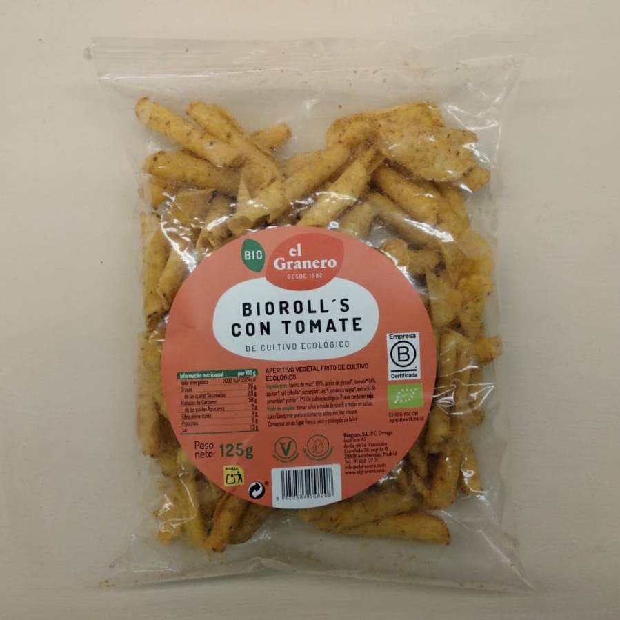 Nachos Bioroll's amb Tomàquet 125g - El Granero