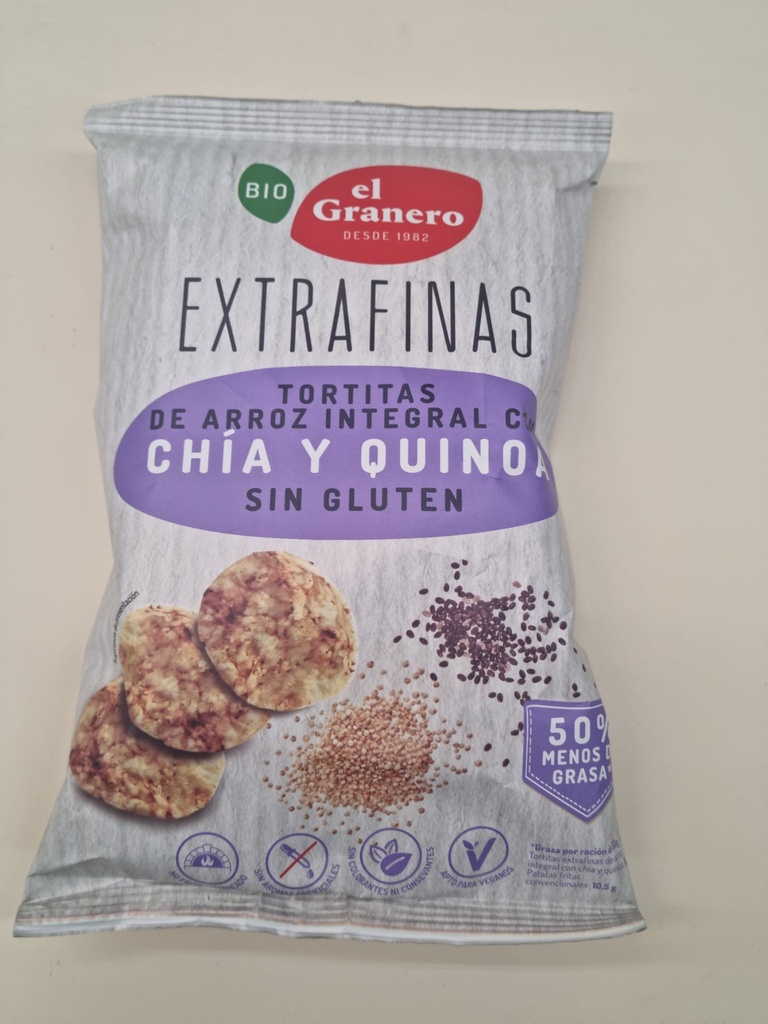 Extrafinas d'Arròs amb Chía i Quinoa 60g - El Granero