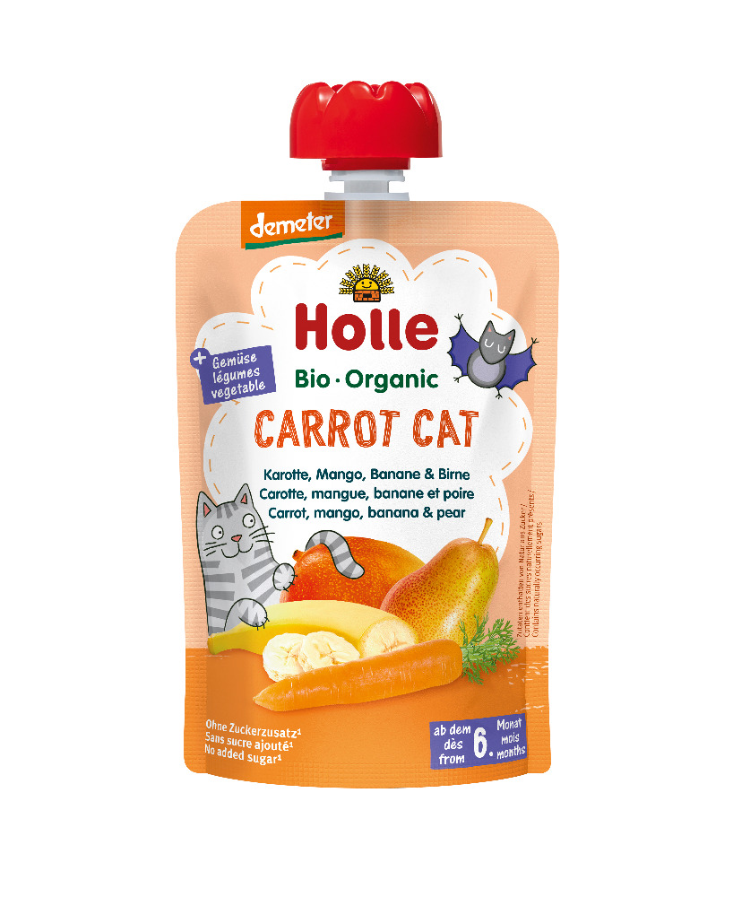 Smoothie Pastanaga, Mànec, Plàtan i Pera 100g - Holle
