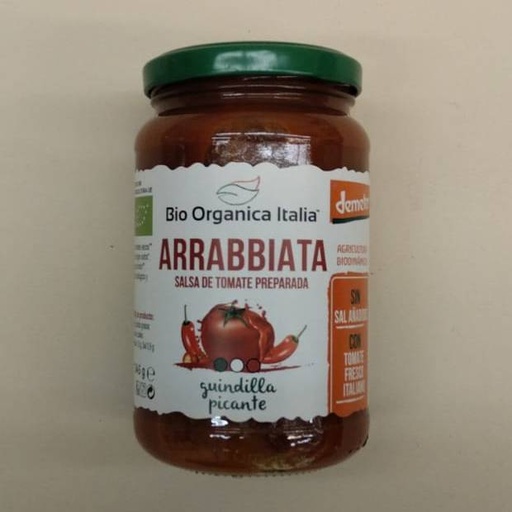 [8029689025762] Salsa Tomàquet Arrabiata 345ml - Bio Organica Italia