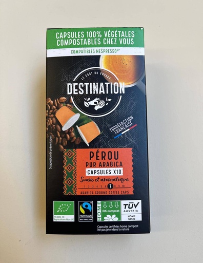 [3700110054692] Cafè 10 Càpsules Perou 55g - Destination