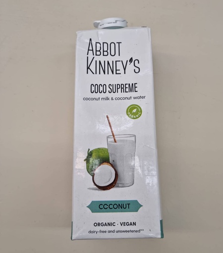 [8719325335804] Beguda Vegetal de Coco Supreme 1L - Abbot Kinney's