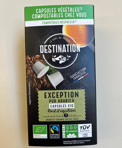 [3700110054746] Cafè 10 Càpsules Exception 55g - Destination