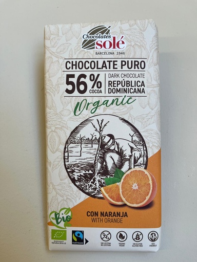 [8411066002884] Tauleta Xocolata 56% amb Taronja 100g - Solé