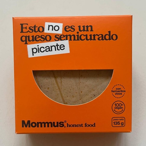 [705632749463] Formatge Estil Semicurat Picant 135g - Mommus 