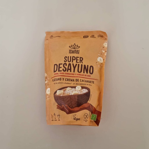 [5600872802761] Super Desayuno Plàtan i Crema de Cacauet 360g - Iswari