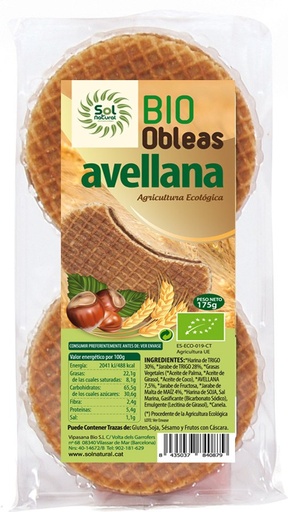 [8435037840879] Oblea amb Avellana 175g - Sol Natural 