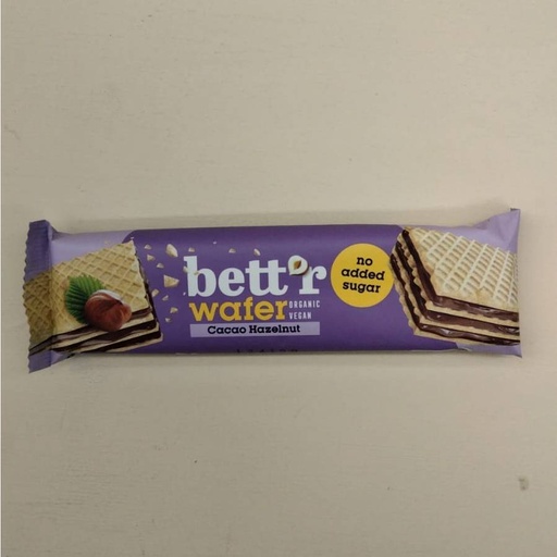 [3800233781830] Wafer Cacau i Avellanes Sense Sucre 30g - Bett'r