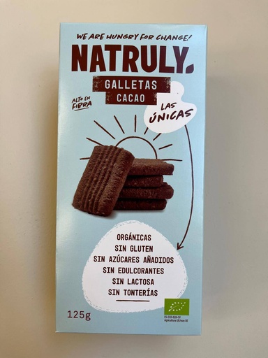 [8436575051772] Galetes Cacau 125g - Natruly