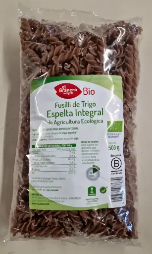 [8422584088670] Fusilli d'Espelta Integral 500g - El Granero