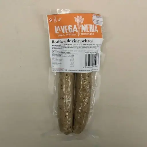 [8436576340196] Botifarra de 5 pebres - La Veganeria