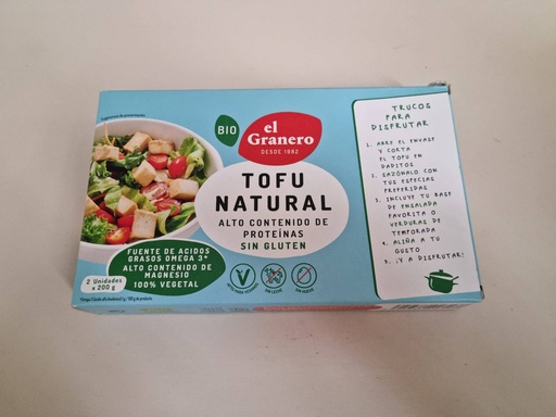 [8422584017137] Tofu Natural Ambiente 400g - El Granero