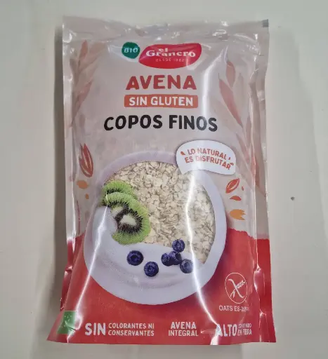 [8422584049008] Flocs Fins Civada Integral S/G 500g - El Granero