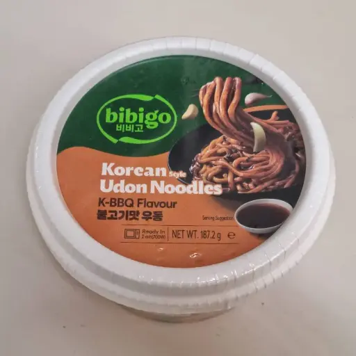 [8801392097904] Udon Coreà Instantani Sabor Barbacoa 187g - Bibigo