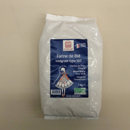 [3273120011394] Farina de Blat Integral 1Kg - Celnat 