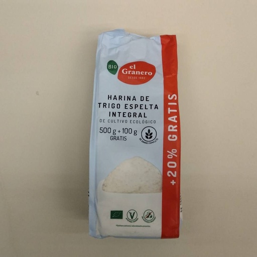 [8422584048155] Farina de Blat Espelta Integral Bio 500g - El Granero