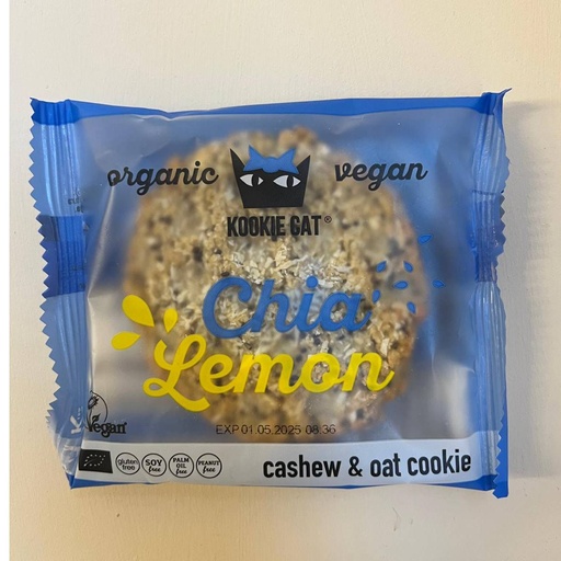 [3800232730525] Galetes Chia i Llimona 50g - Kookie Cat