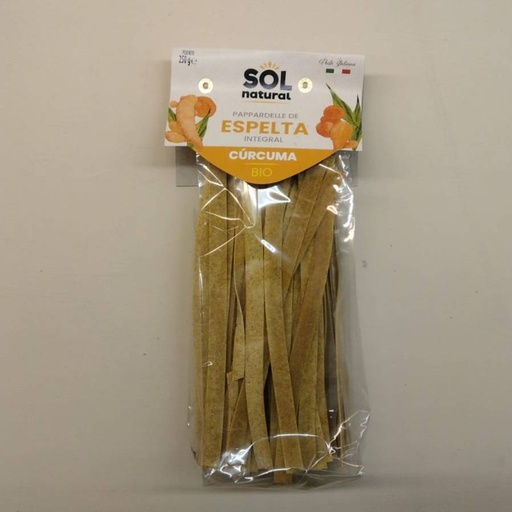 [8435037841708] Pappardelle d'Espelta amb Cúrcuma 250g - Sol Natural