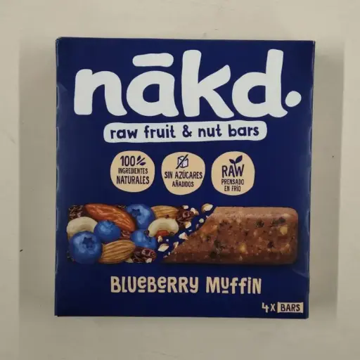 [5060088707685] Pack 4 Barretes de Muffin de Nabius - Nakd