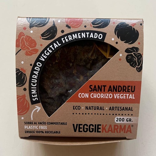[3760291270090] Formatge amb Xoriço Vegetal 200g - Veggie Karma