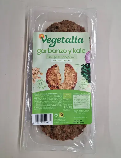 [8422791009352] Vegeburguer Cigró i Kale 160g - Vegetalia 