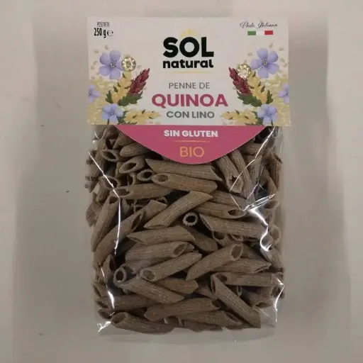 [8435037841586] Penne de Quinoa amb Lli 250g - Sol Natural