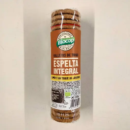 [8423903054918] Galetes Blat d'Espelta amb Llimona i Gingebre 250g - Biocop