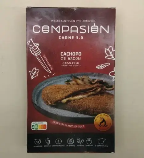 [8436609290146] Cachopo Estil Bacon, Formatge blau i Pebrot de Piquillo 380g - Compasión